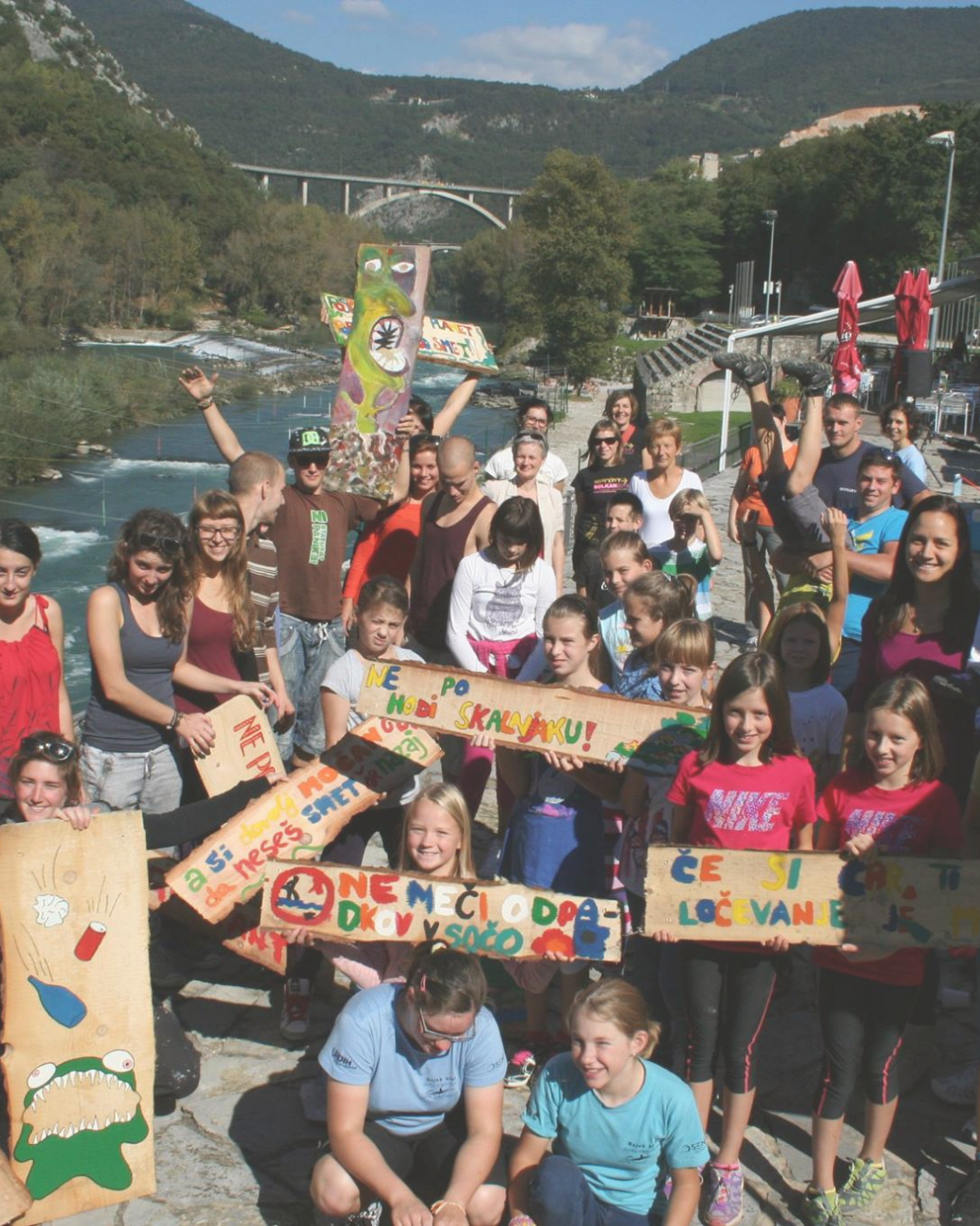 March and Cleanup Campaign along the Soča River