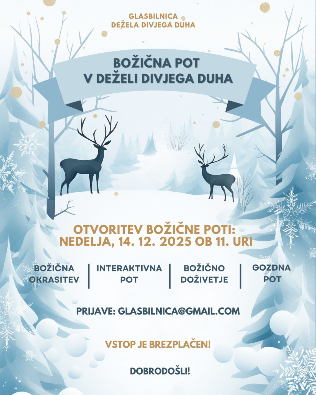 Interactive Christmas road in Wild spirit land