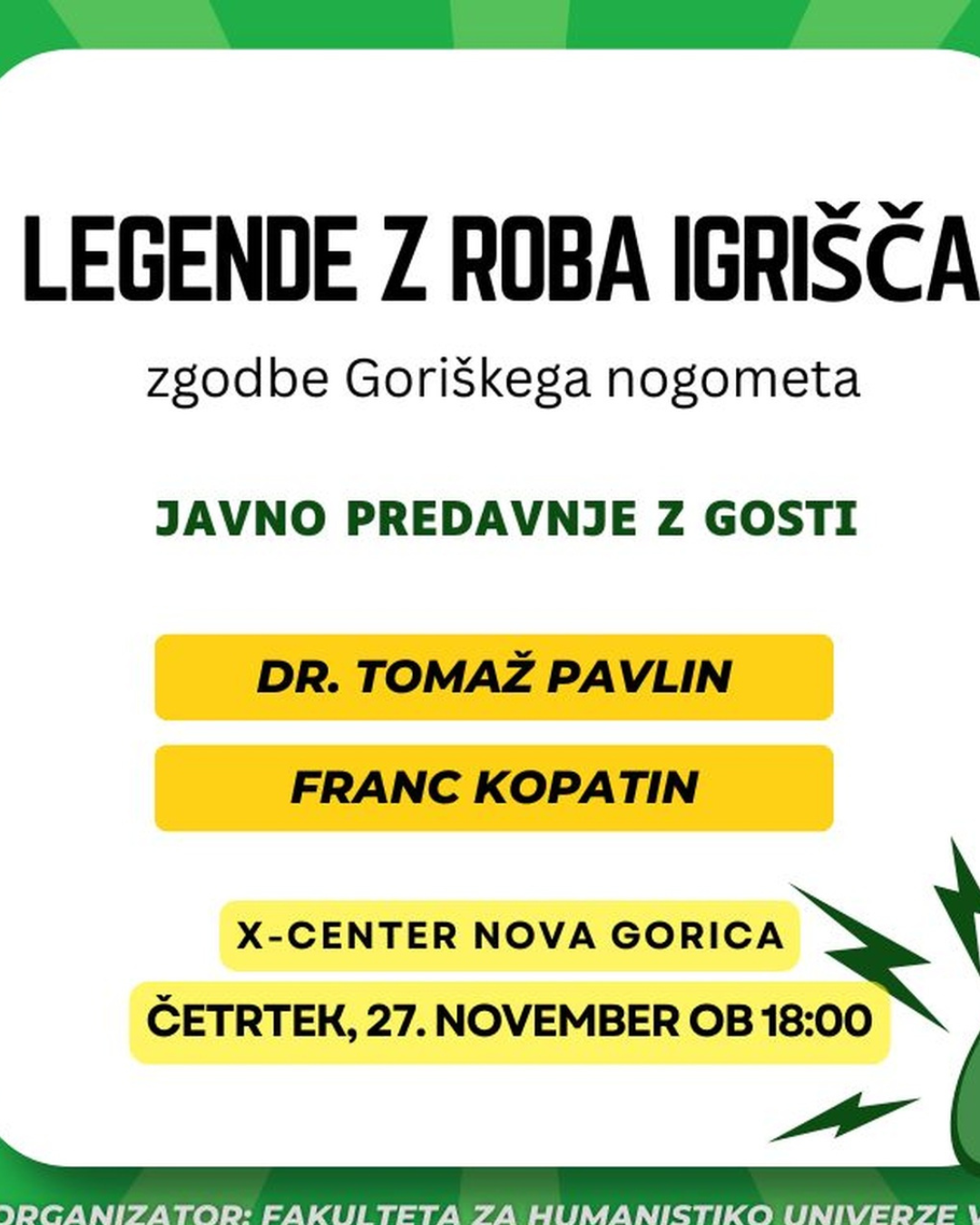 Leggende dal bordo del campo – Storie del calcio goriziano