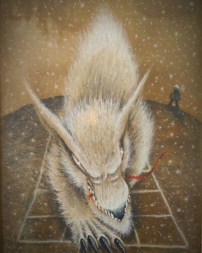 Anton Špacapan Vončina: illustrations created while writing the novel Il filgio della lupa / Volkuljin sin