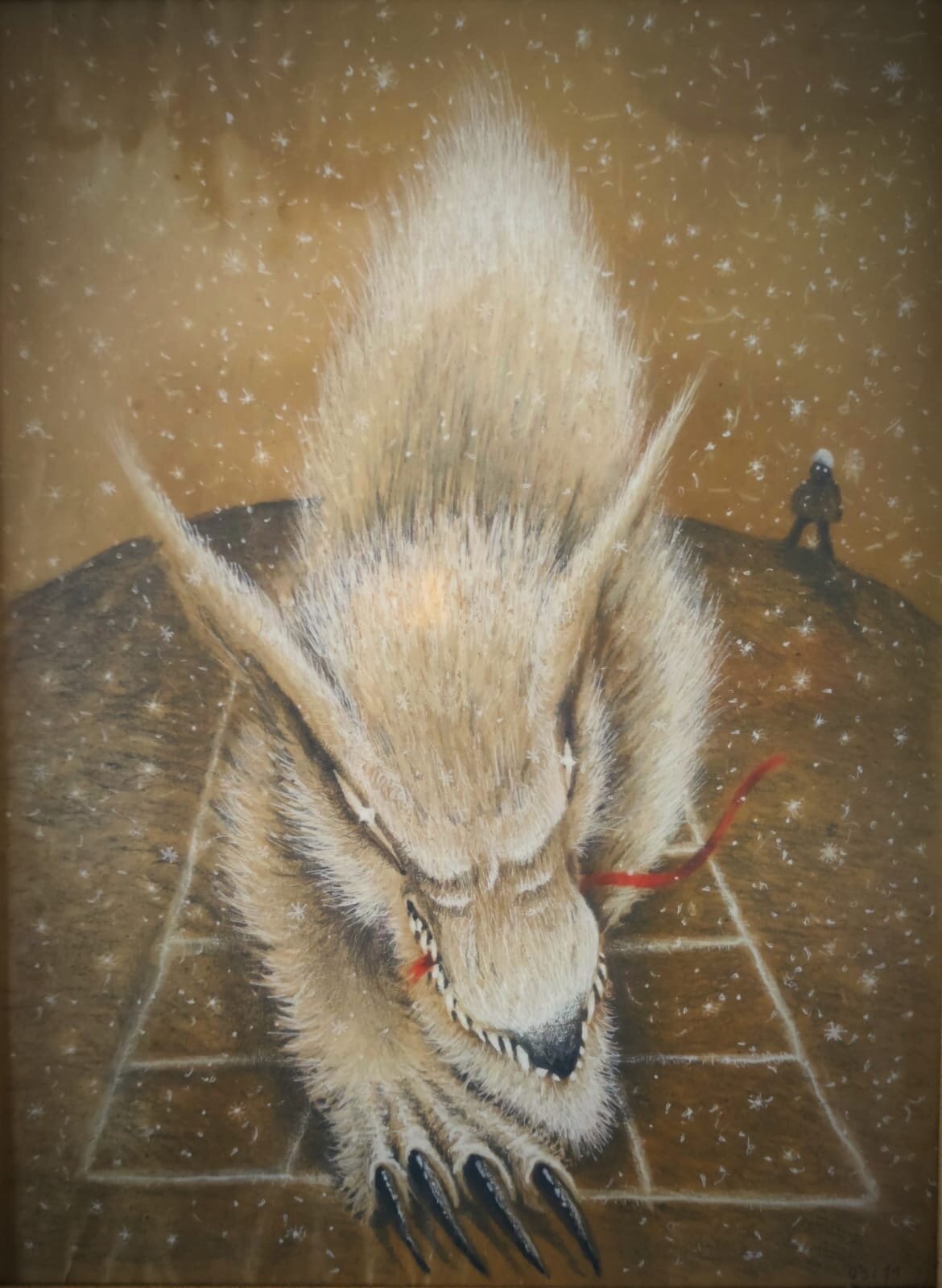 Anton Špacapan Vončina: illustrations created while writing the novel Il filgio della lupa / Volkuljin sin