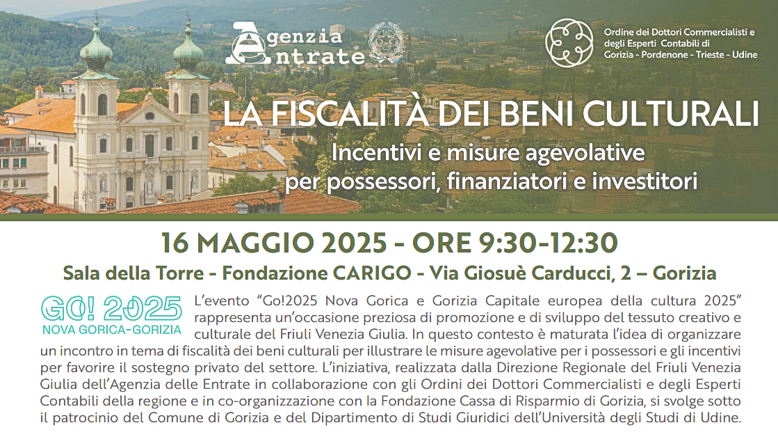La fiscalità dei beni culturali 