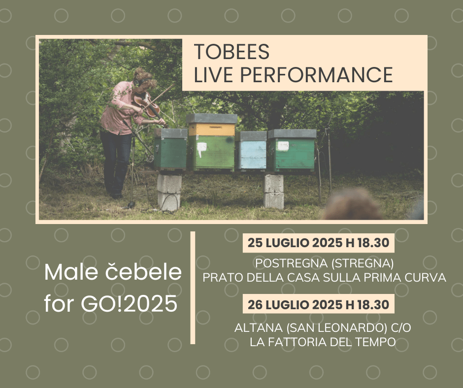 Živa predstava „Tobees“ – zvočne kompozicije za biotsko raznovrstnost