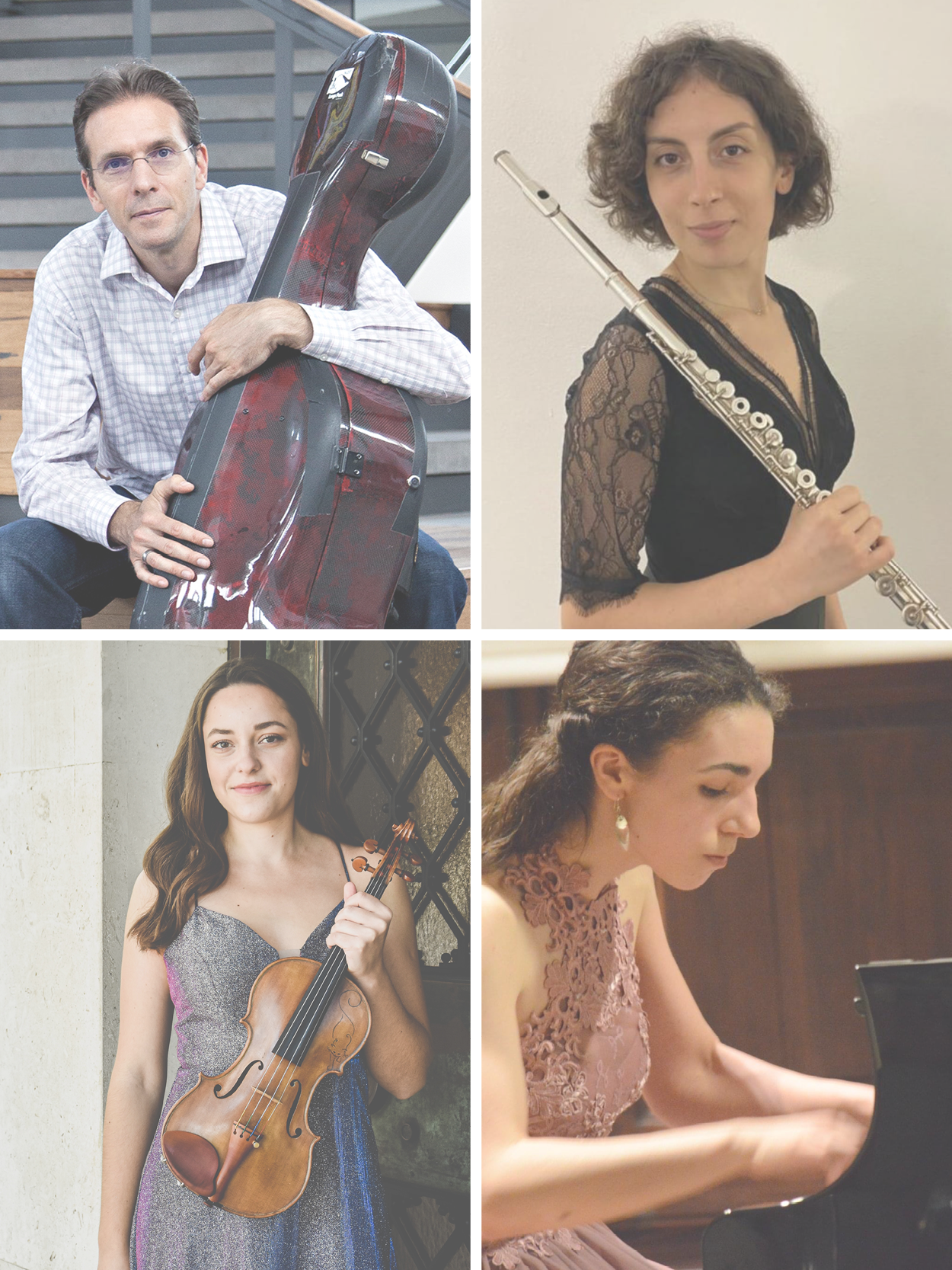 "Skupaj". Koncert za violina, violončelo, flavta in klavir