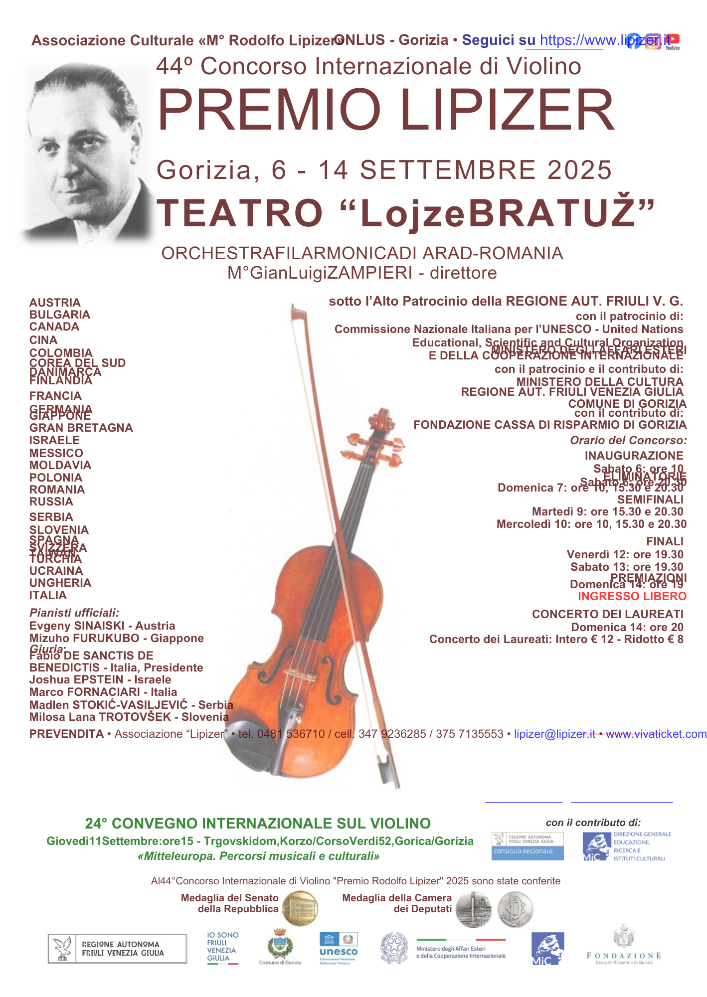 44. mednarodno violinsko tekmovanje "Nagrada Rodolfa Lipizerja 44. mednarodno violinsko tekmovanje "Nagrada Rodolfa Lipizerja