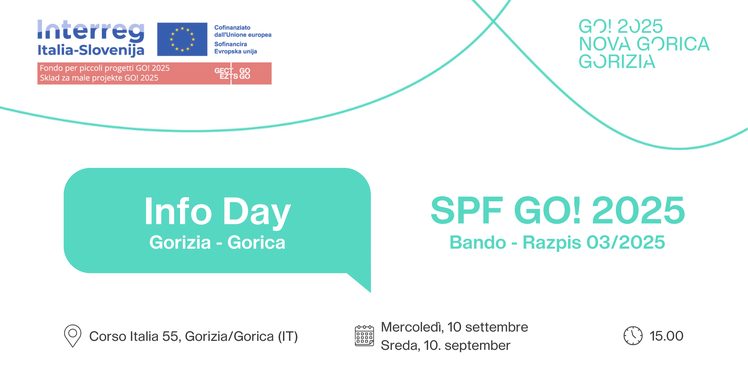Info Day SPF GO! 2025 - Razpis 03/2025 - GORICA Info Day SPF GO! 2025 - Razpis 03/2025 - GORICA