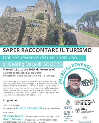 TOURISM STORYTELLING AND NARRATIVES. From Turisti per Caso Experiences to the Geo Big Data of Go!2025