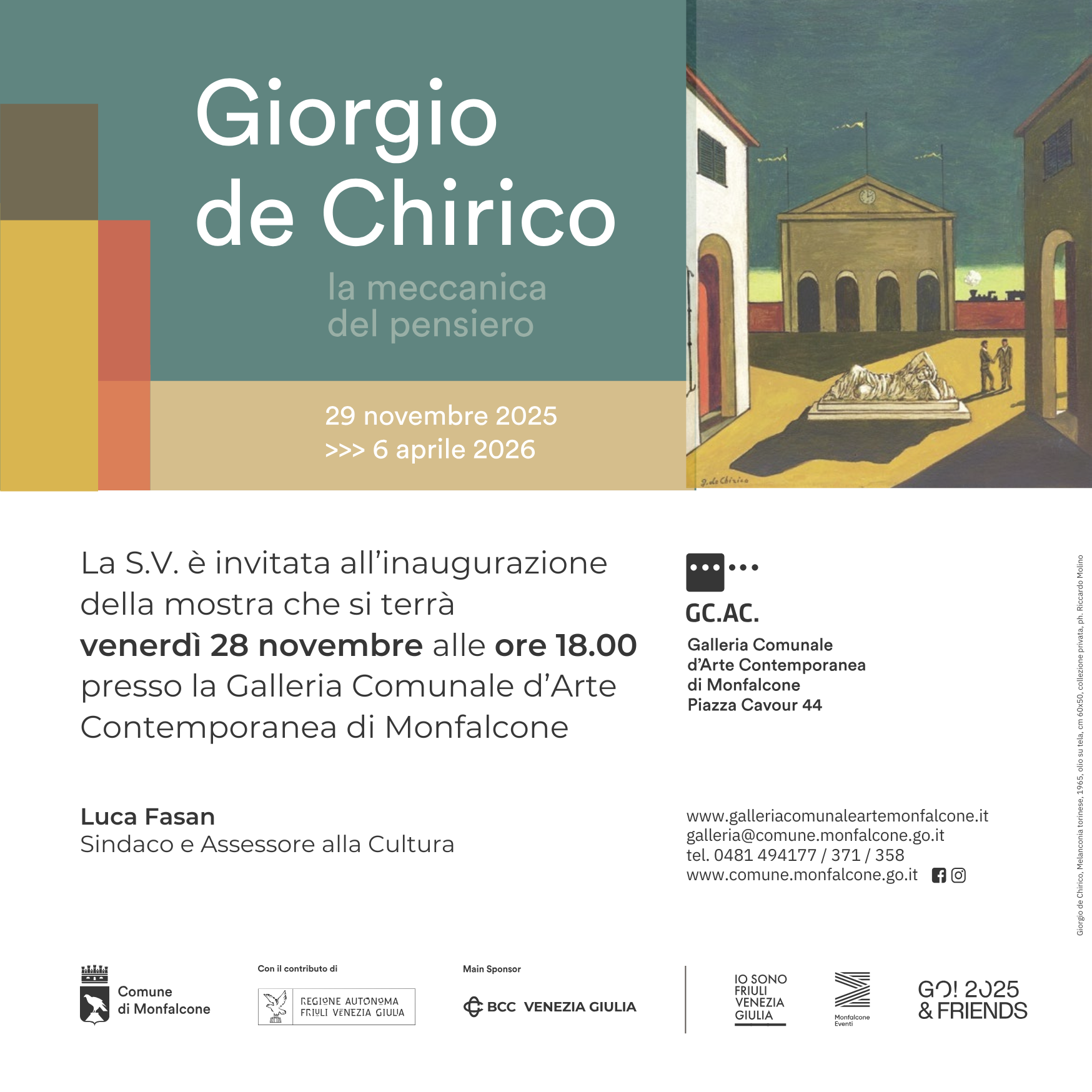 Giorgio de Chirico. the mechanics of thought