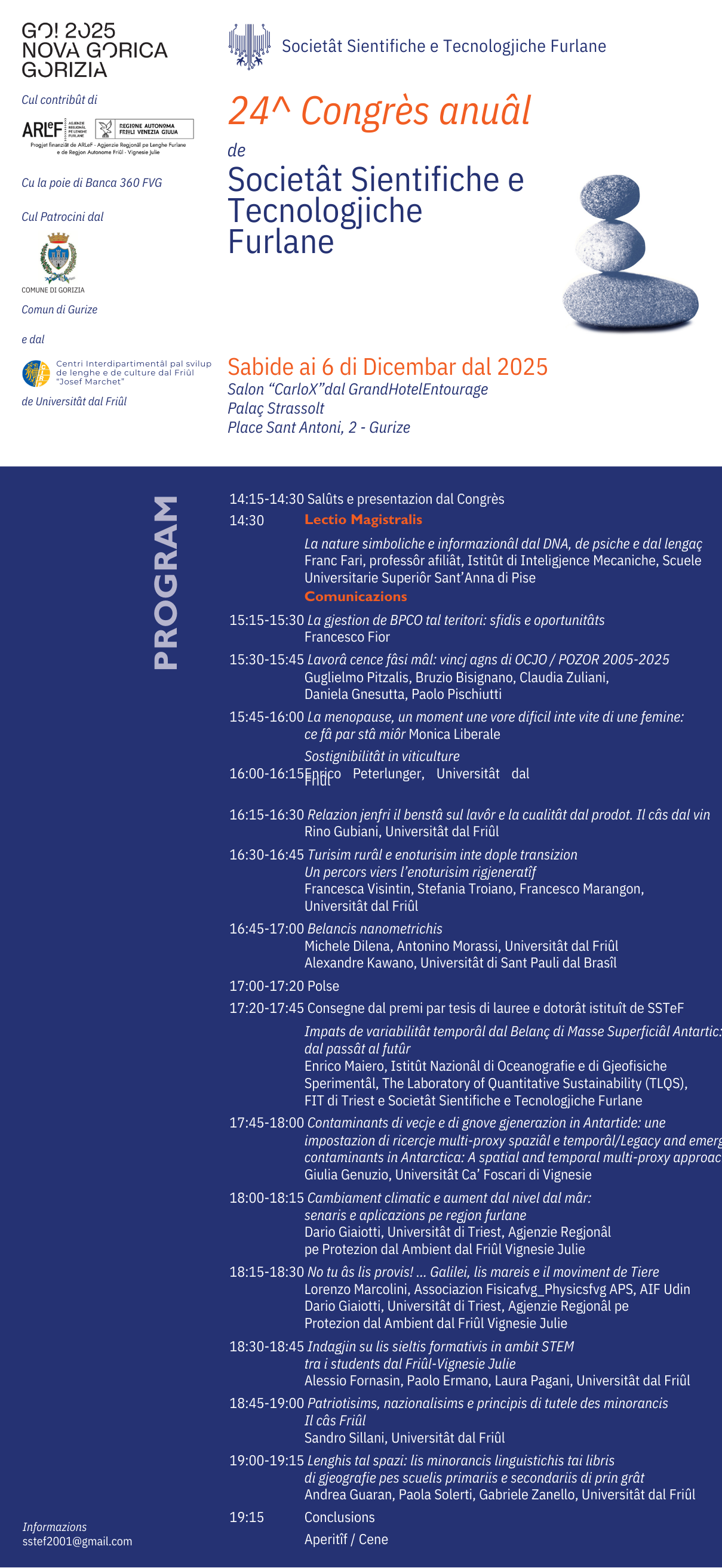 24^Congrès Anuâl de SSTeF/ 24° Congresso Annuale della SSTeF