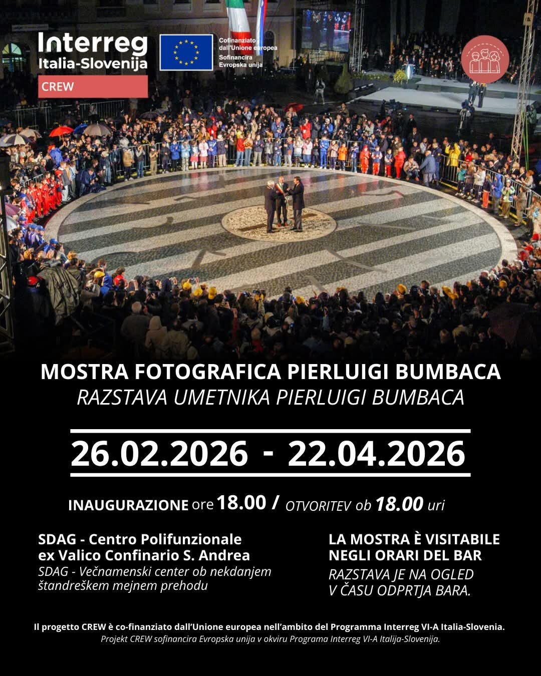 Fotografska razstava Pierluigija Bumbace "Obiettivo Confine"