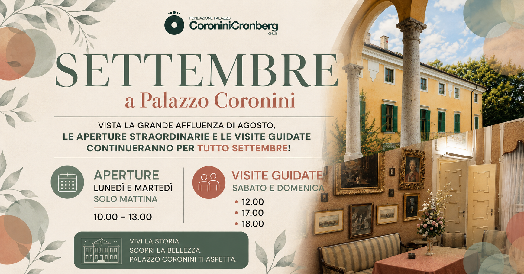 SETTEMBRE A PALAZZO CORONINI