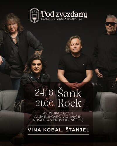 Šank Rock with Guests – Under the Stars & Kobal Wines