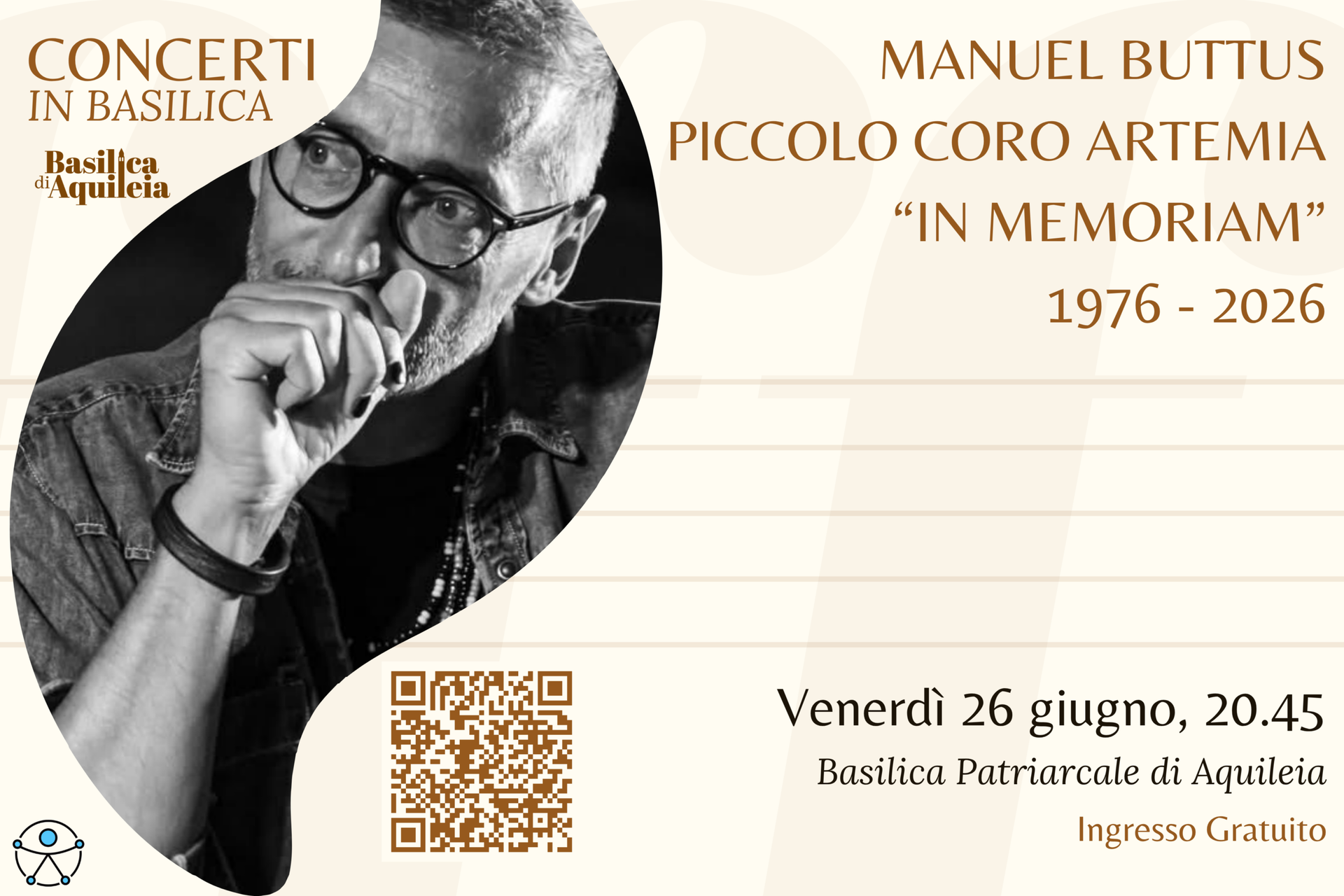 Concerti in Basilica 2026 – Manuel Buttus e Piccolo Coro Artemia