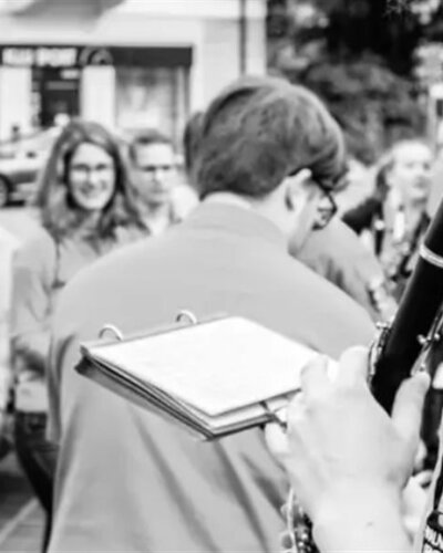 Concert by the cross-border wind orchestra