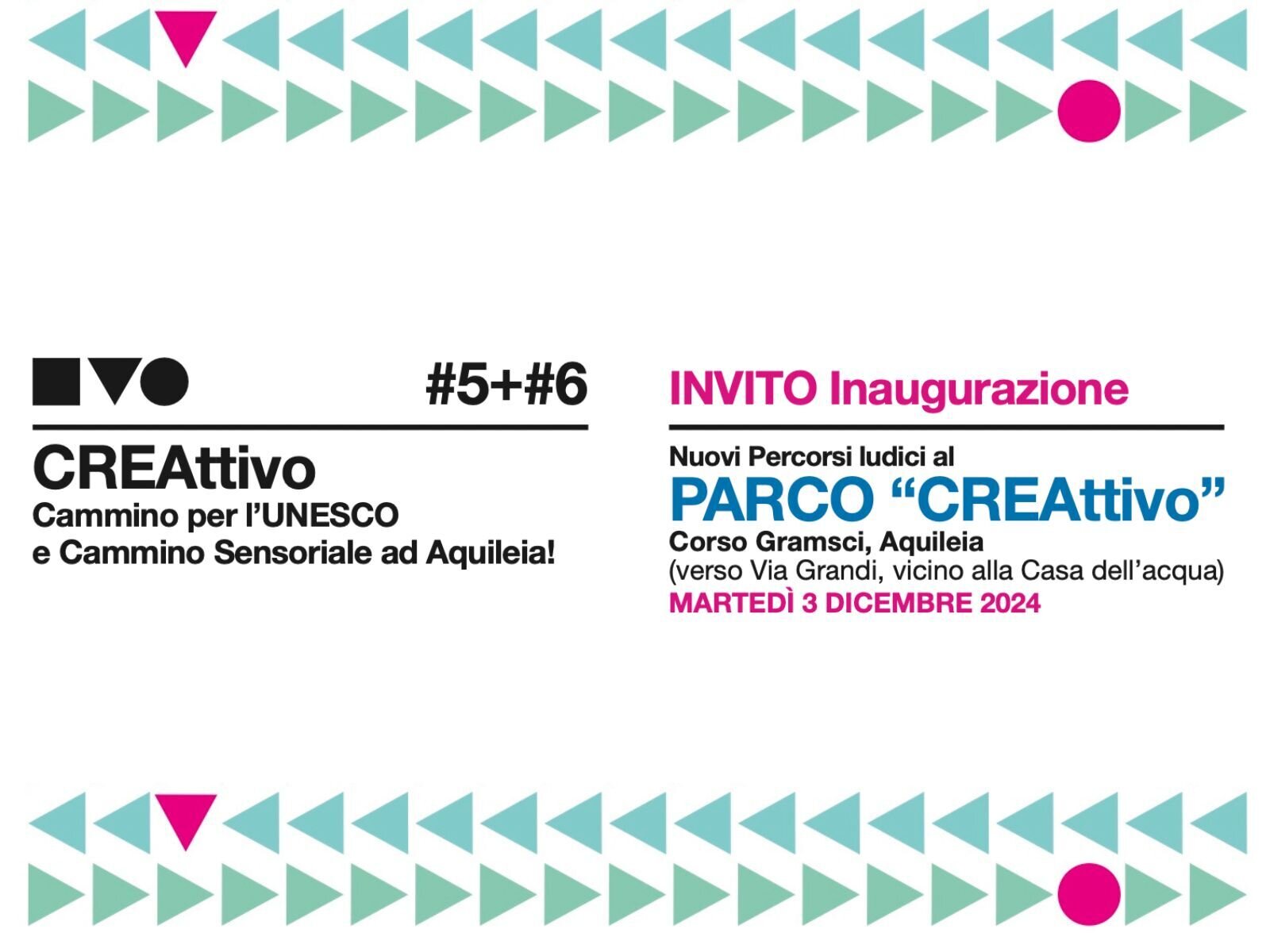 Inaugurazione parco “CREAttivo” Inaugurazione parco “CREAttivo”