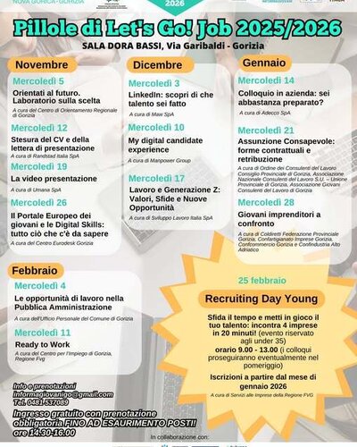 Pillole di Let’s Go! Job 2025/2026