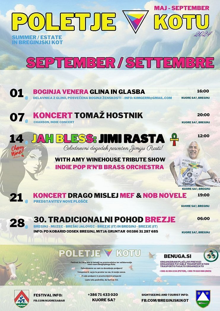 POLETJE V KOTU - SEPTEMBER 2024 POLETJE V KOTU - SEPTEMBER 2024