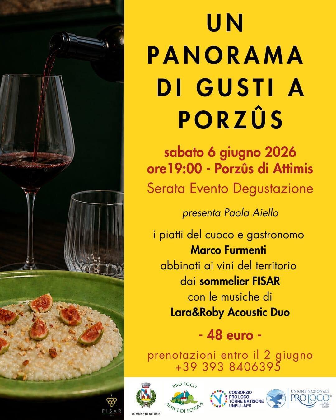 Un panorama di gusti a Porzûs