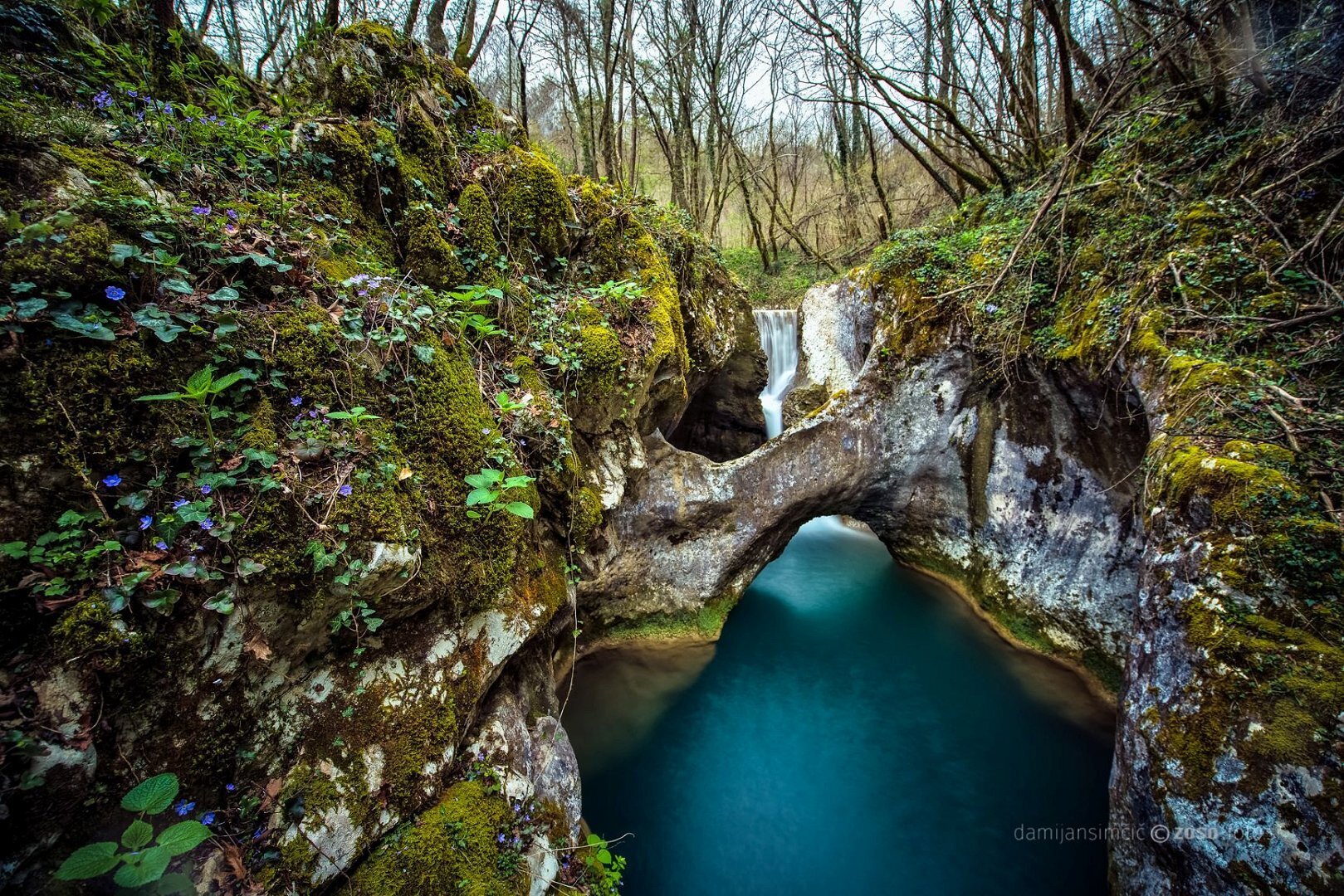 KRČNIK NATURAL STONE BRIDGE AND THE VALLEY OF KOŽBANJŠEK BROOK KRČNIK NATURAL STONE BRIDGE AND THE VALLEY OF KOŽBANJŠEK BROOK
