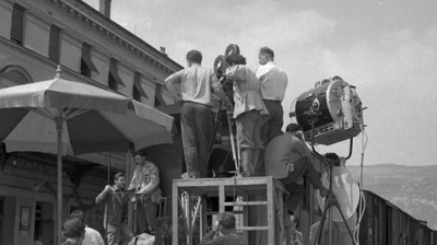 Proiezione cinematografica in Piazza Transalpina